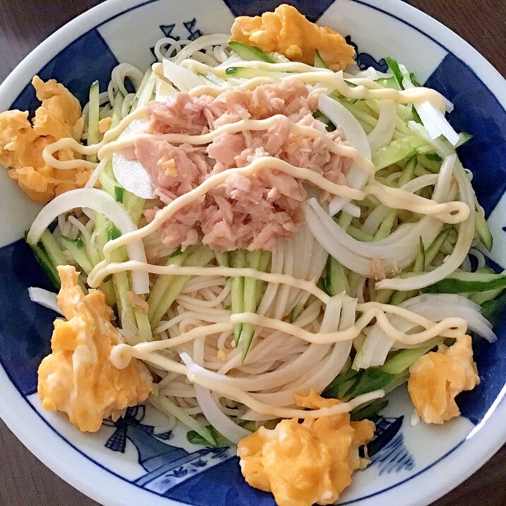 新玉が美味しい⭐サラダ素麺